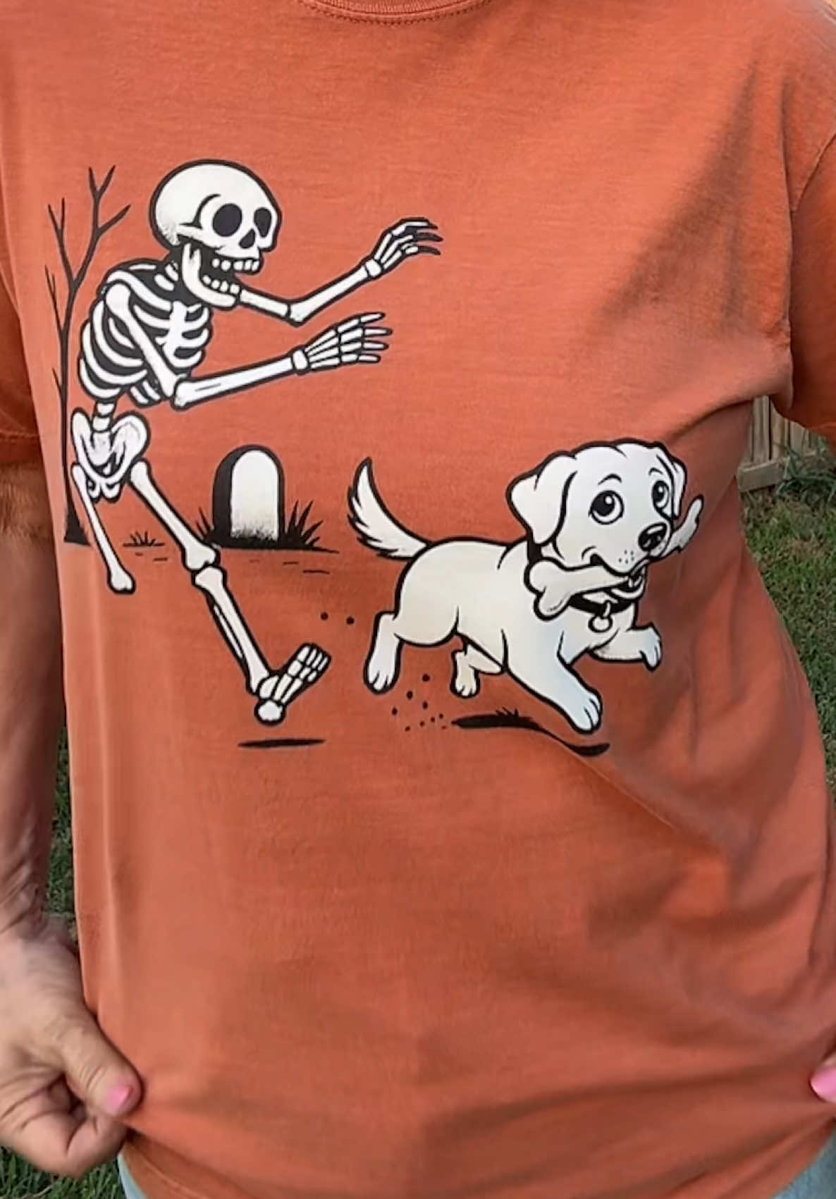 TikTok post by an influencer for Refinery Number One. Caption reads: Cutest dog breed shirt @Refinery Number One....