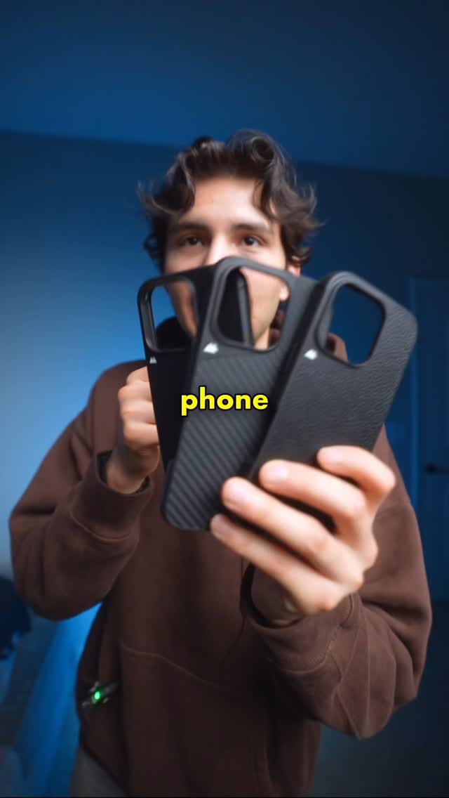 Instagram post by @nathanespinozayt for Mous. Caption reads: MOUS RESPONDED 😭🙏 and now I like their cases?....