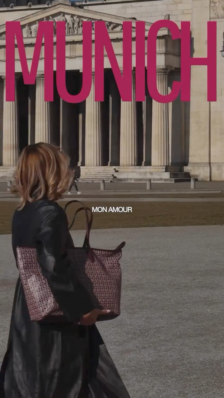 Instagram post by @sophiathorer for Etienne Aigner AG. Caption reads: Anzeige | Munich mon amour. ❤️‍🔥 My perfect day....