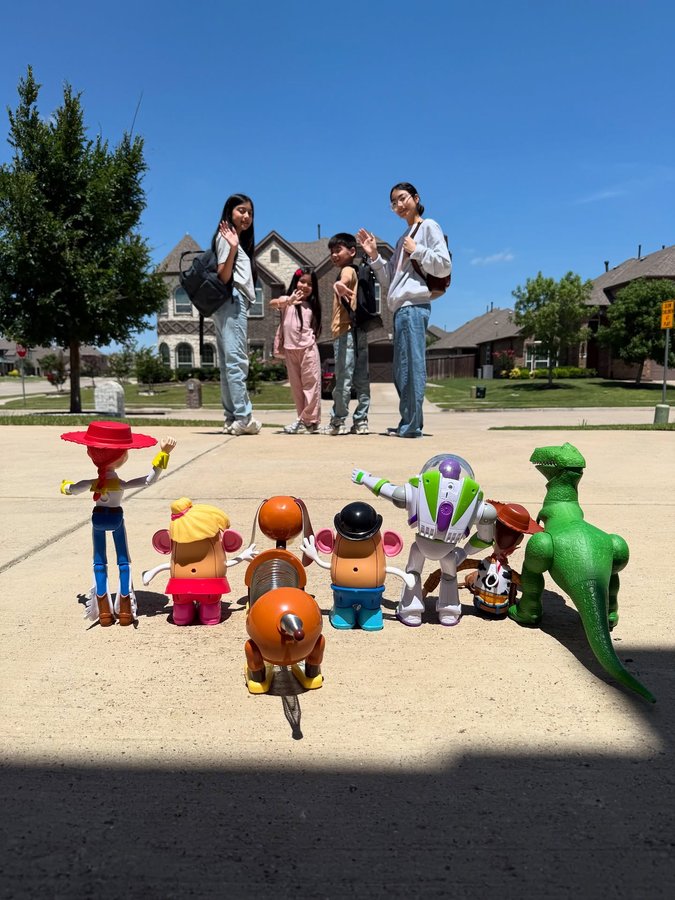 Instagram post by @ricky_and_lesly for Pixar. Caption reads: #ad Celebrating Disney & Pixar’s #ToyStory30 by....