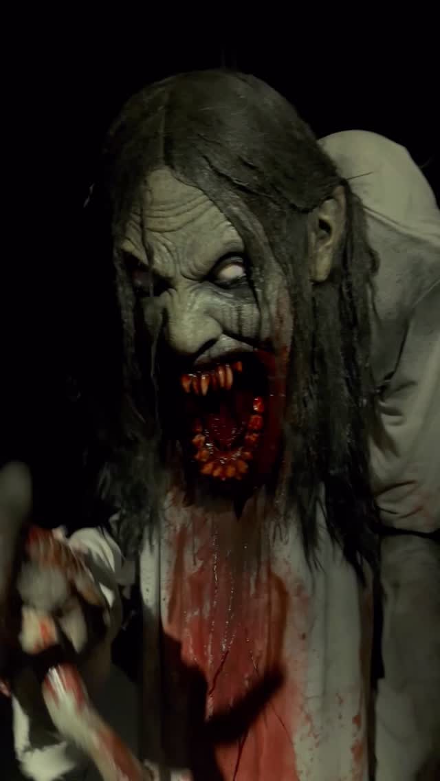 Instagram post by @creepypuppet for Halloween Horror Nights. Caption reads: Back at Halloween Horror Nights Hollywood… my....