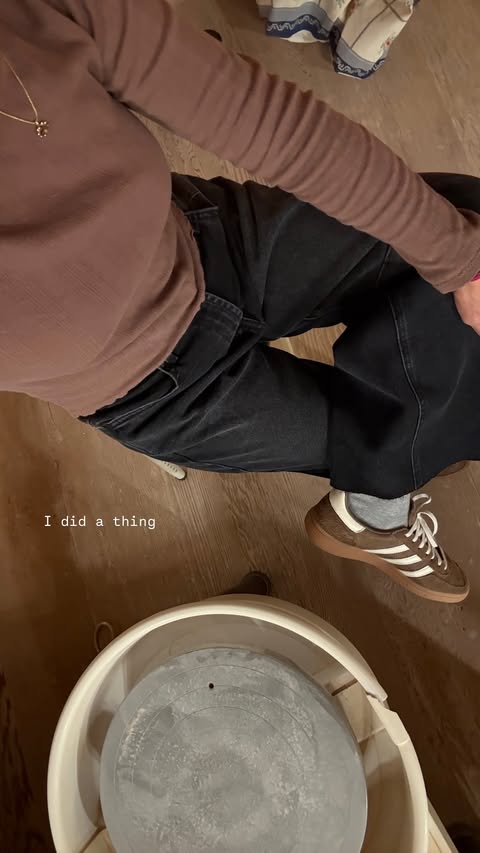 Instagram post by @chrisinseams for Just Black Denim. Caption reads: This is your sign to learn that hobby. I’m hearing....