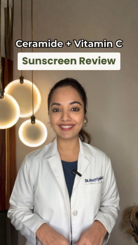 Instagram post by @dranupriyagoel for Dr Sheths. Caption reads: Not all sunscreens are the same ✨
Some blend like....