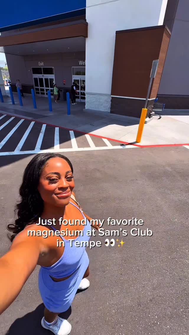 Instagram post by @aieshabeasley for Sports Research. Caption reads: Have you checked out the brand new Sam’s Club....