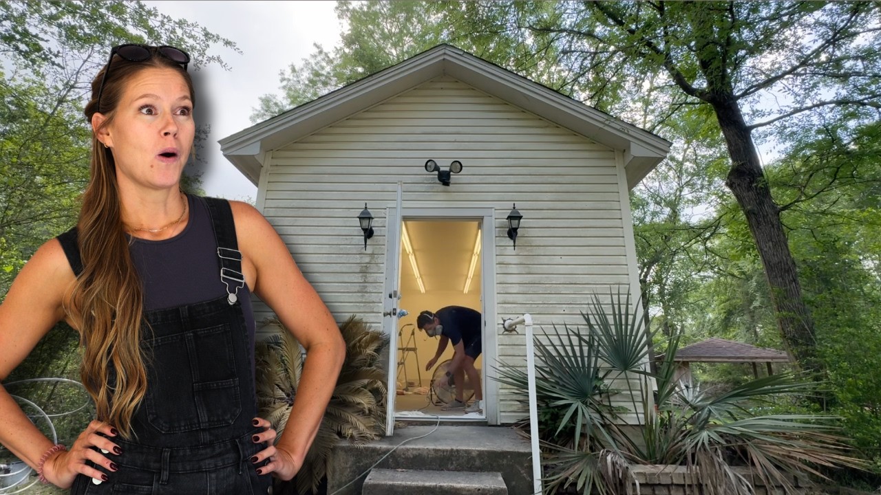 YouTube post by @diywife for Linha Niina Secrets. Caption reads: this tiny house makeover is getting wild... (ep.....