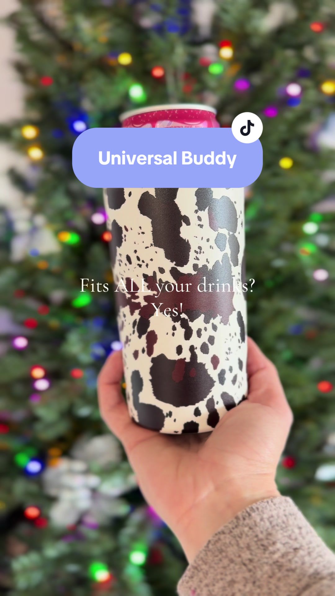 TikTok post by @n_beattie6 for FrostBuddy. Caption reads: ☕✨ Keep your drink just right! The Universal Buddy....