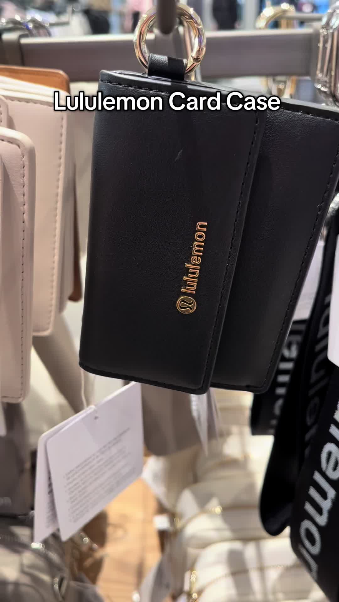TikTok post by @maybe_its_jess for lululemon. Caption reads: 😍 how cute is this new @lululemon Leather....
