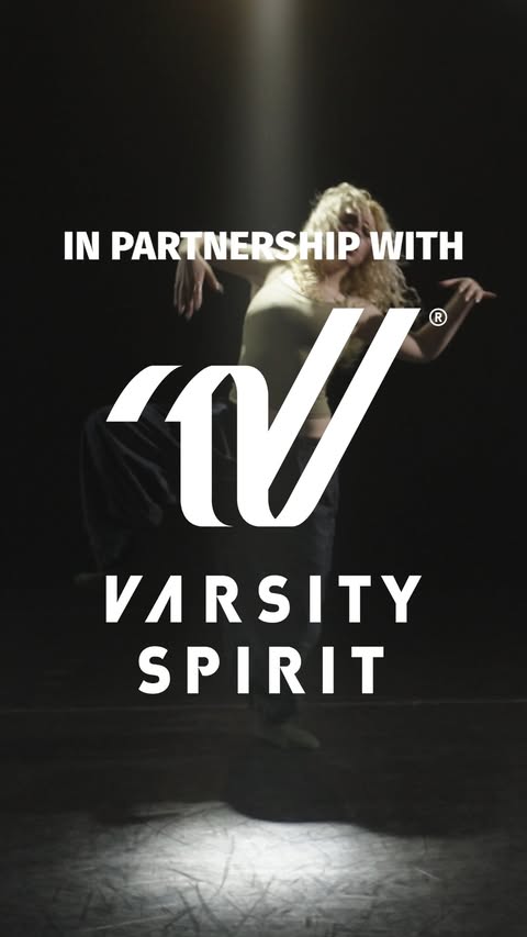 Instagram post by @udadance for Varsity Spirit. Caption reads: [...] 🚨 In partnership with: @varsityspirit....