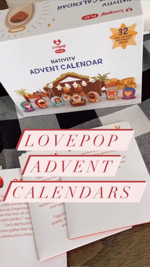 Instagram post by @alexsahlen2 for Lovepop. Caption reads: [...] the countdown to Christmas 🎄 |ad| @lovepop....