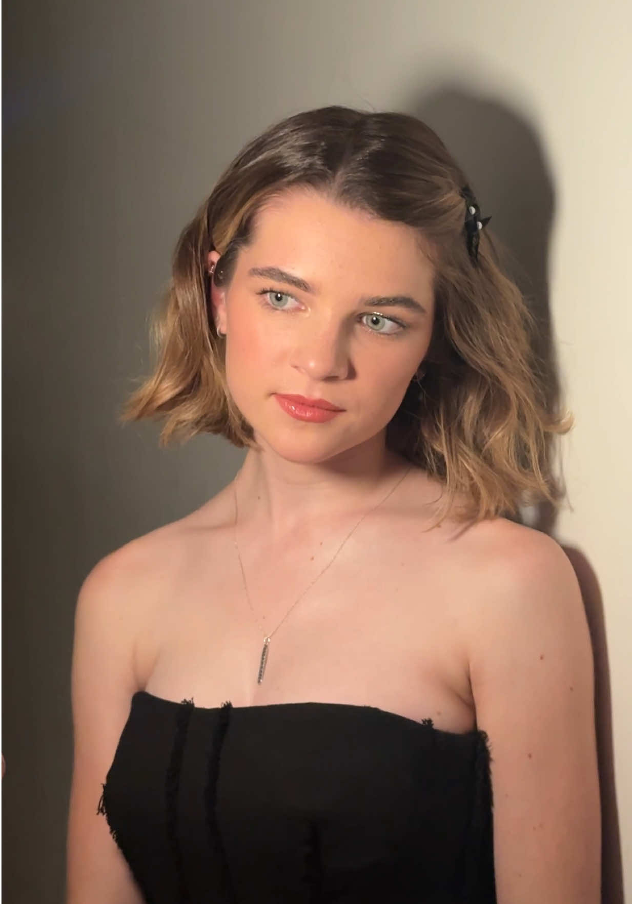 TikTok post by @justinemarjan for Paul Mitchell. Caption reads: [...] hair by me styled using @Paul Mitchell 🖤....