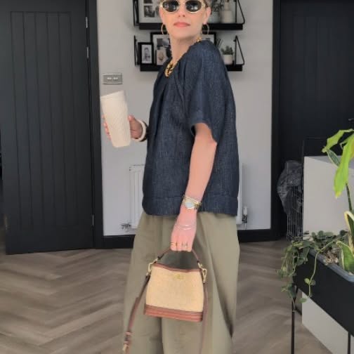 Instagram post by @styledby_mrsj for Soeur. Caption reads: [...] @cosstores 
Buttermilk ballet flats....