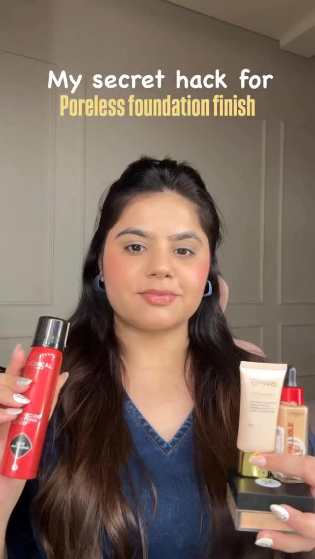 Instagram post by @vbjournal11 for SUGAR Cosmetics. Caption reads: ✨ Amazon’s Secret to a Portless Base ✨

Product....