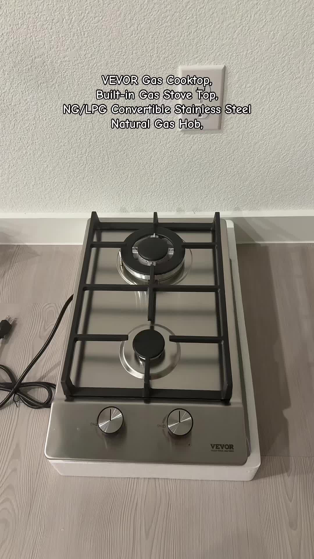 TikTok post by @anisha_wosti for VEVOR. Caption reads: [...] from RV kitchens to cramped apartments.....