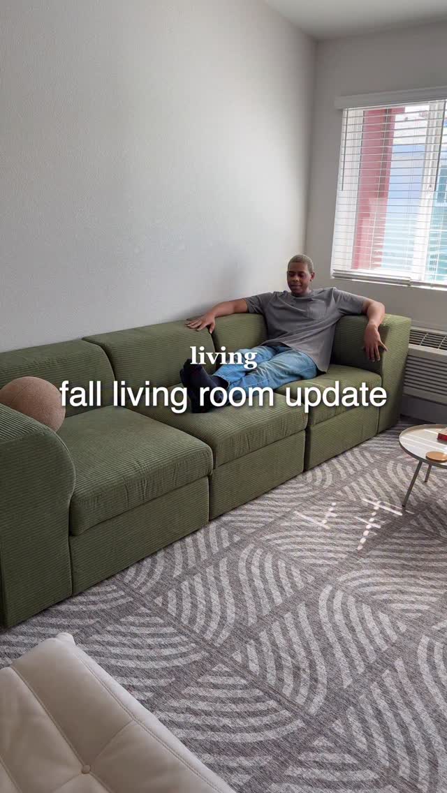 Instagram post by @cleve.interior for Cozey. Caption reads: #ad one year in, I flipped my studio apartment for....