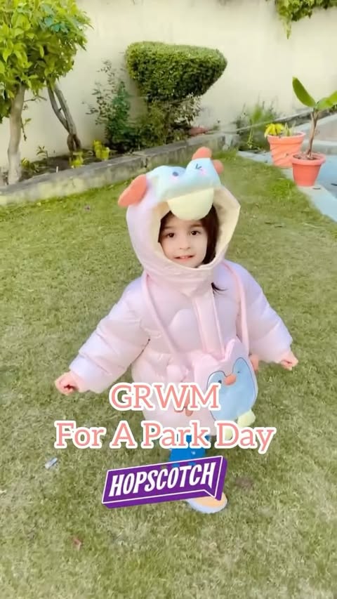 Instagram post by @babygirl__divisha for Hopscotch. Caption reads: GRWM for a park visit day out the @hopscotch.in....