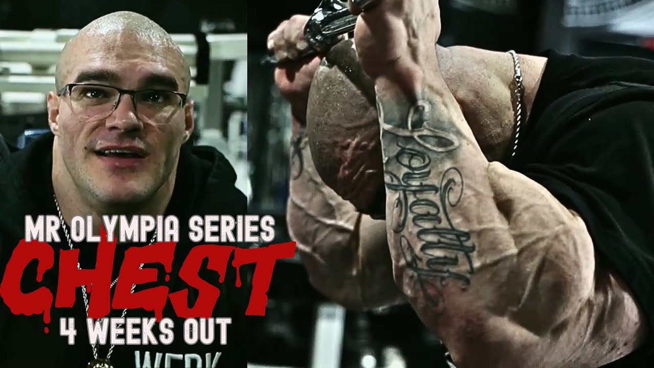 YouTube post by @NickWalker39 for Megafit Meals. Caption reads: 20 Reps Push Day | KPV | Peptide Stack | 282 LB |....