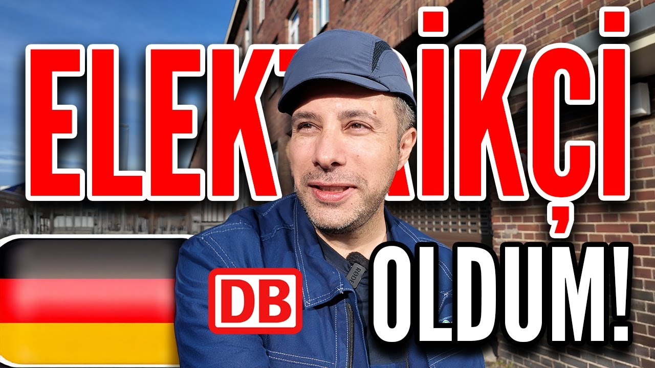YouTube post by @serkanbeyde for Expatrio. Caption reads: I BECAME AN ELECTRICIAN IN GERMANY | Trying Out....