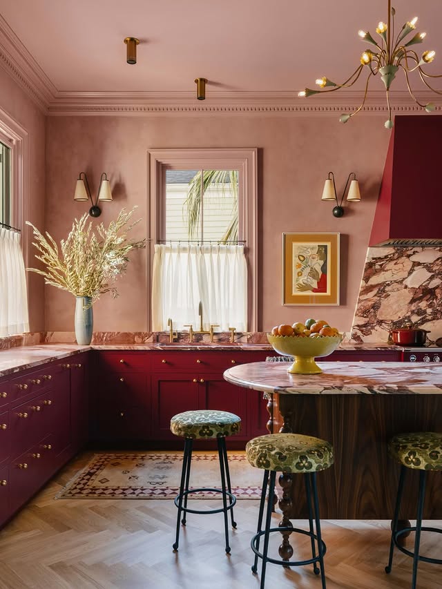Instagram post by @samuelcochran for Architectural Digest. Caption reads: AD Visits: Designer @dabito colors outside the....