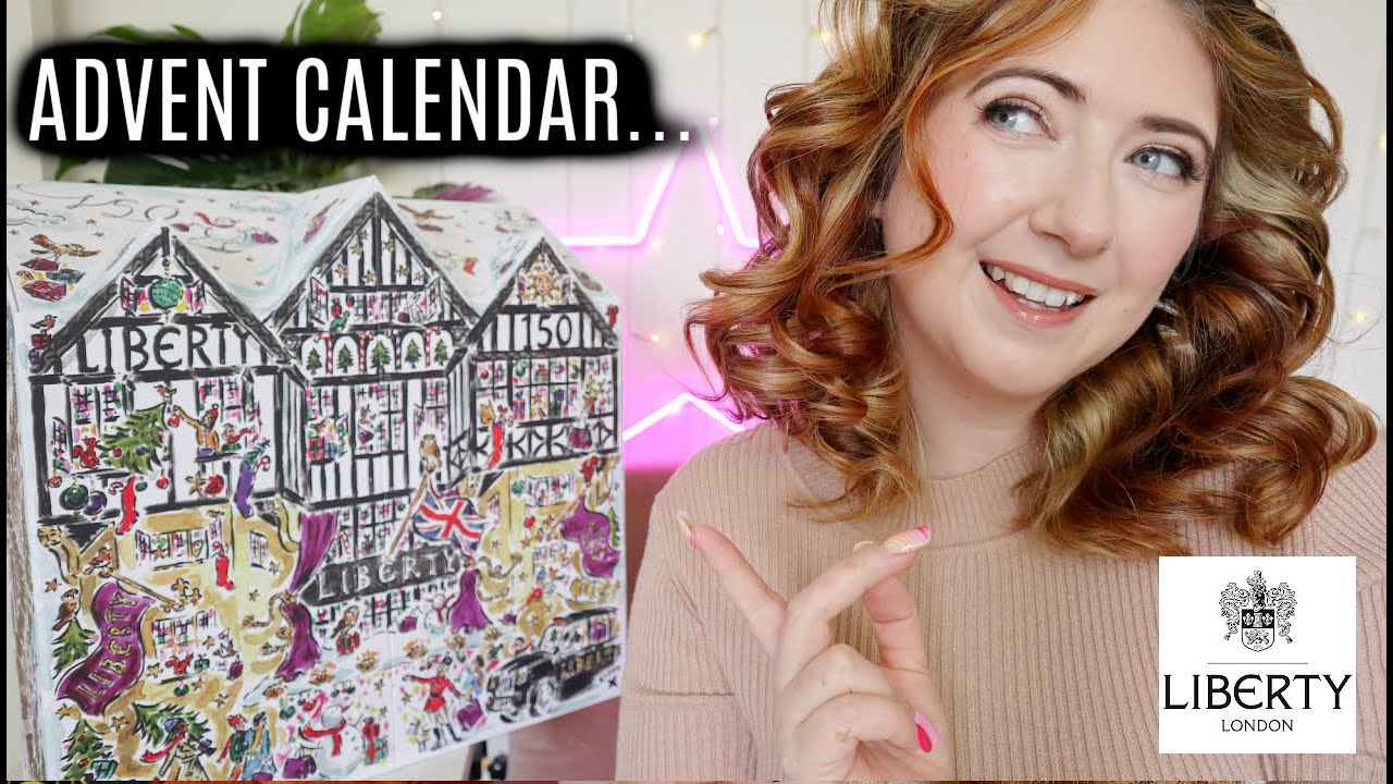 YouTube post by @WillowBiggs for BeautyPro. Caption reads: The Liberty Beauty Advent Calendar 2025.