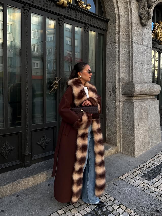 Instagram post by @mathilderodrigues_ for NA-KD. Caption reads: @nakdfashion outfit 🤎 use RODRIGUES for 10% [...].