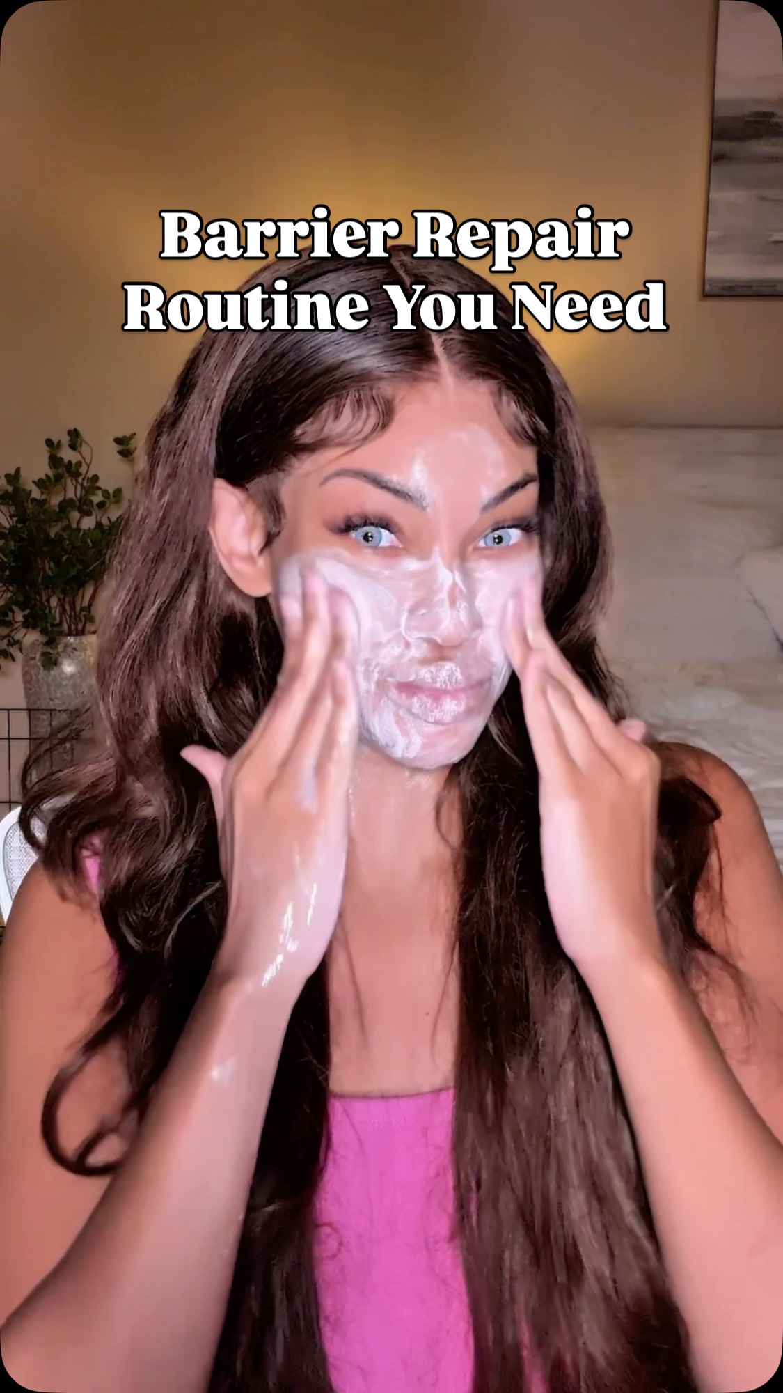 Instagram post by @brittneyenora for Keys Soulcare. Caption reads: OPEN 🚨 Signs your skin barrier might need love:....