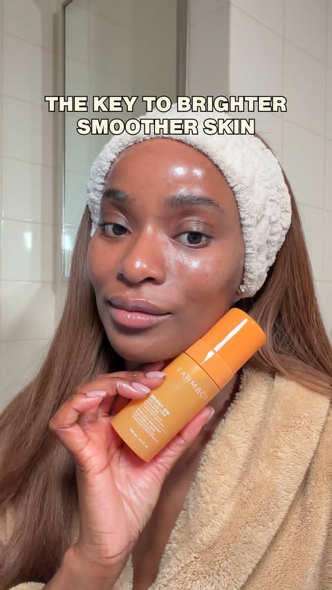 Instagram post by @drewomaukeleghe for FarmacyBeauty. Caption reads: AD I get it, you damage your skin barrier one time....