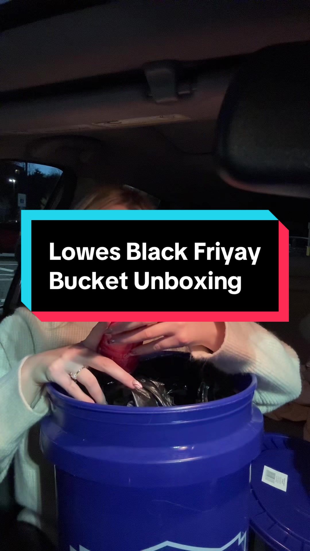 TikTok post by @gracieblevins01 for Lowe's. Caption reads: 10/10 experience @Lowe’s made #blackfriday....
