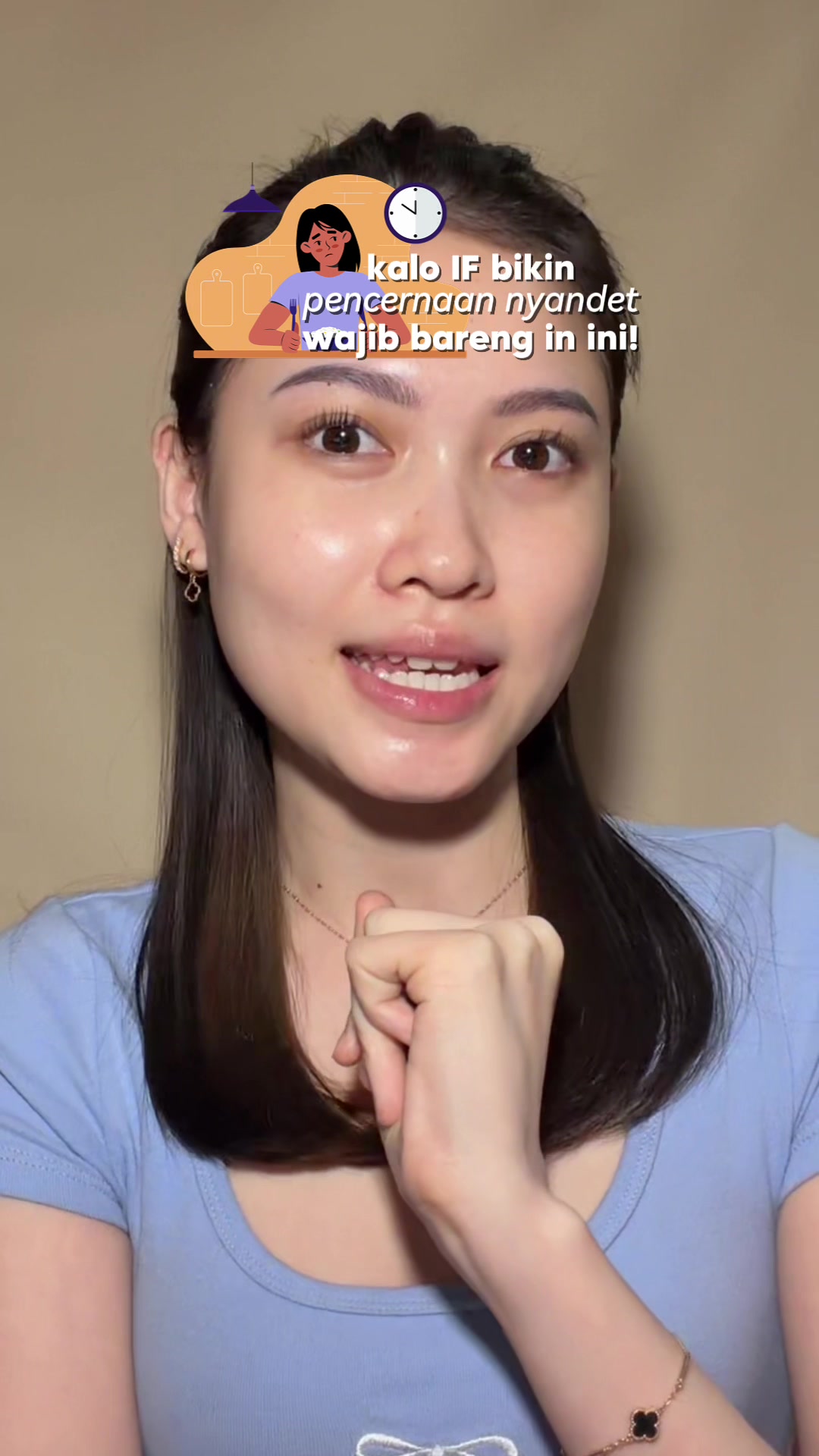 TikTok post by @fluffyaa_ for Newlab. Caption reads: [...] terus pcrcaannya ❤️ #TehtapRingan....