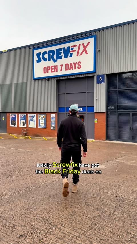 Instagram post by @scott_diy for Screwfix. Caption reads: Screwfix Black Friday ✅ #AD

Got your eye on....