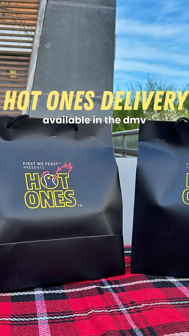 Instagram post by @alwaysbemyfoodie for First We Feast. Caption reads: [...] for delivery in the DMV ❤️‍🔥....