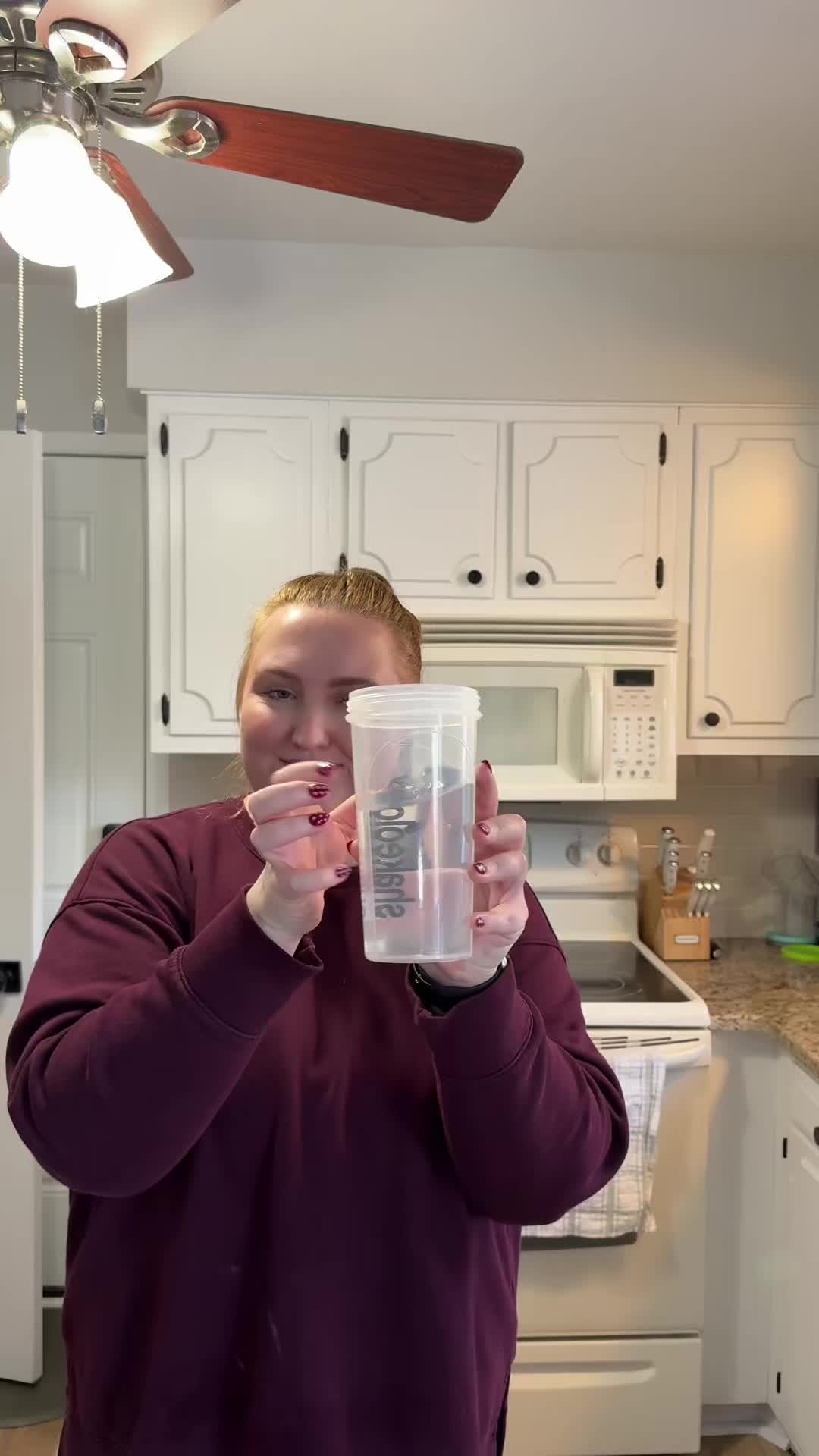 TikTok post by @catebcate29 for Wellious. Caption reads: [...] protein that doesn’t fight back 👍🏻🎉....