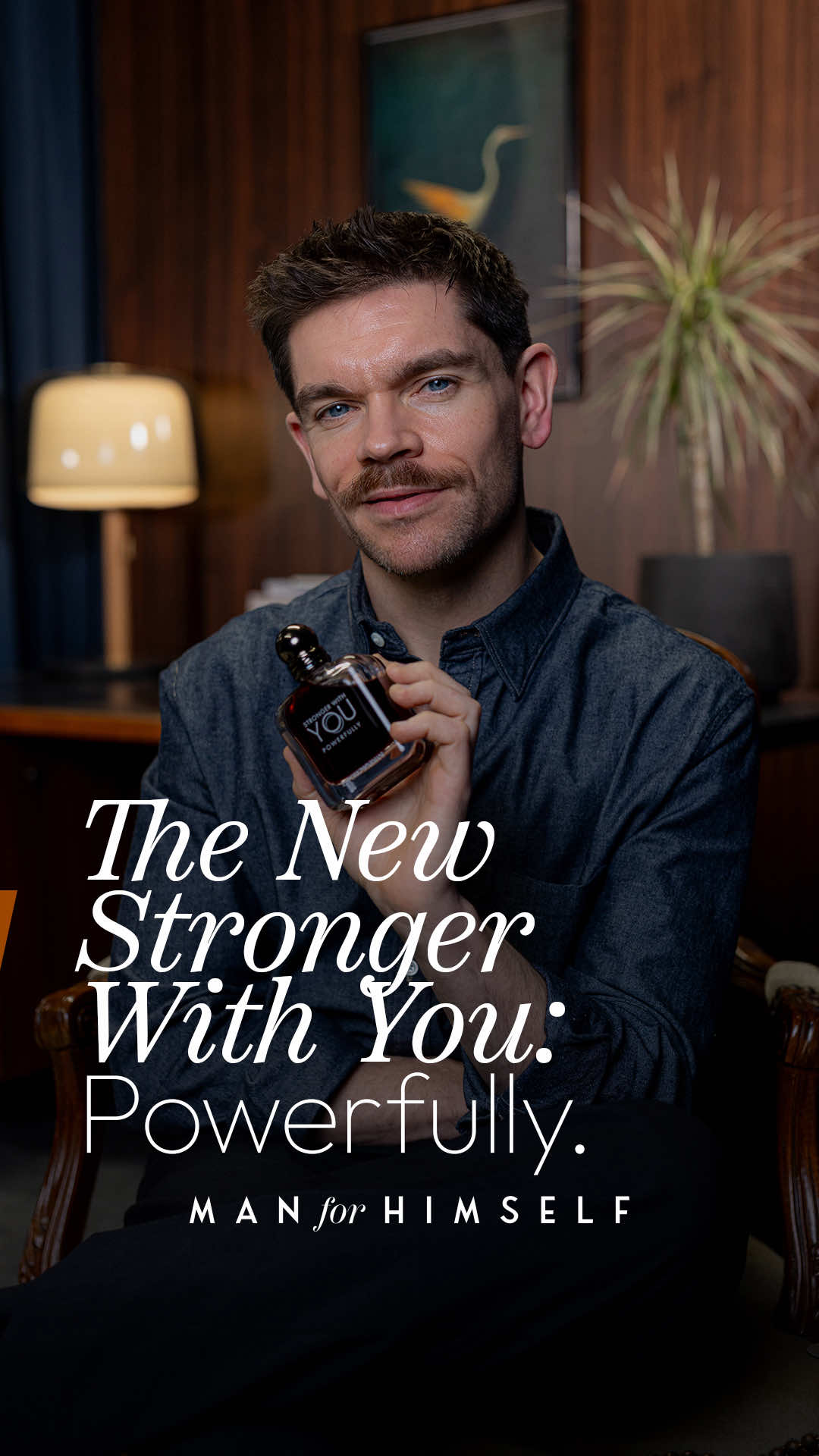 TikTok post by @manforhimself for Armani beauty. Caption reads: #AD Have you tried this fragrance? The new Emporio....