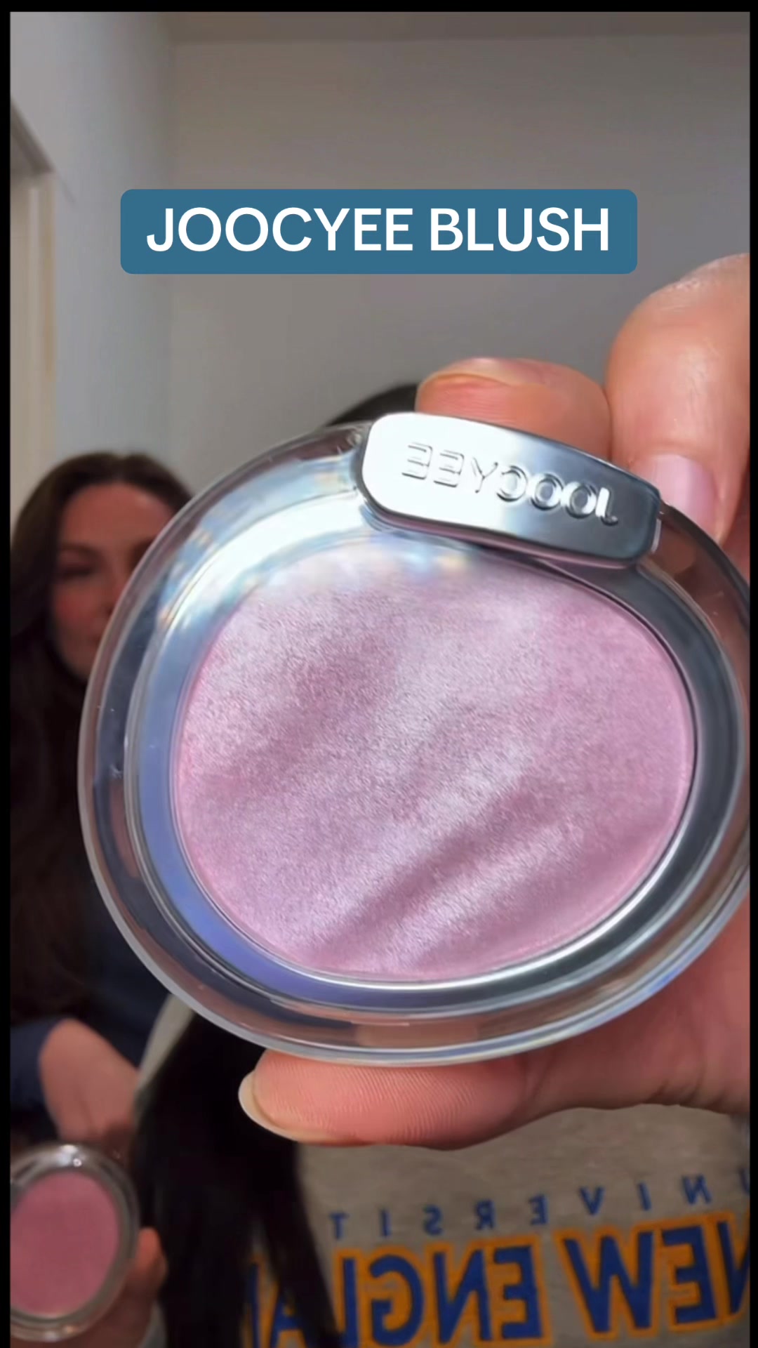 TikTok post by @gina.bracetty for JOOCYEE US. Caption reads: Hands down the best blush I’ve used!!@JOOCYEE US....