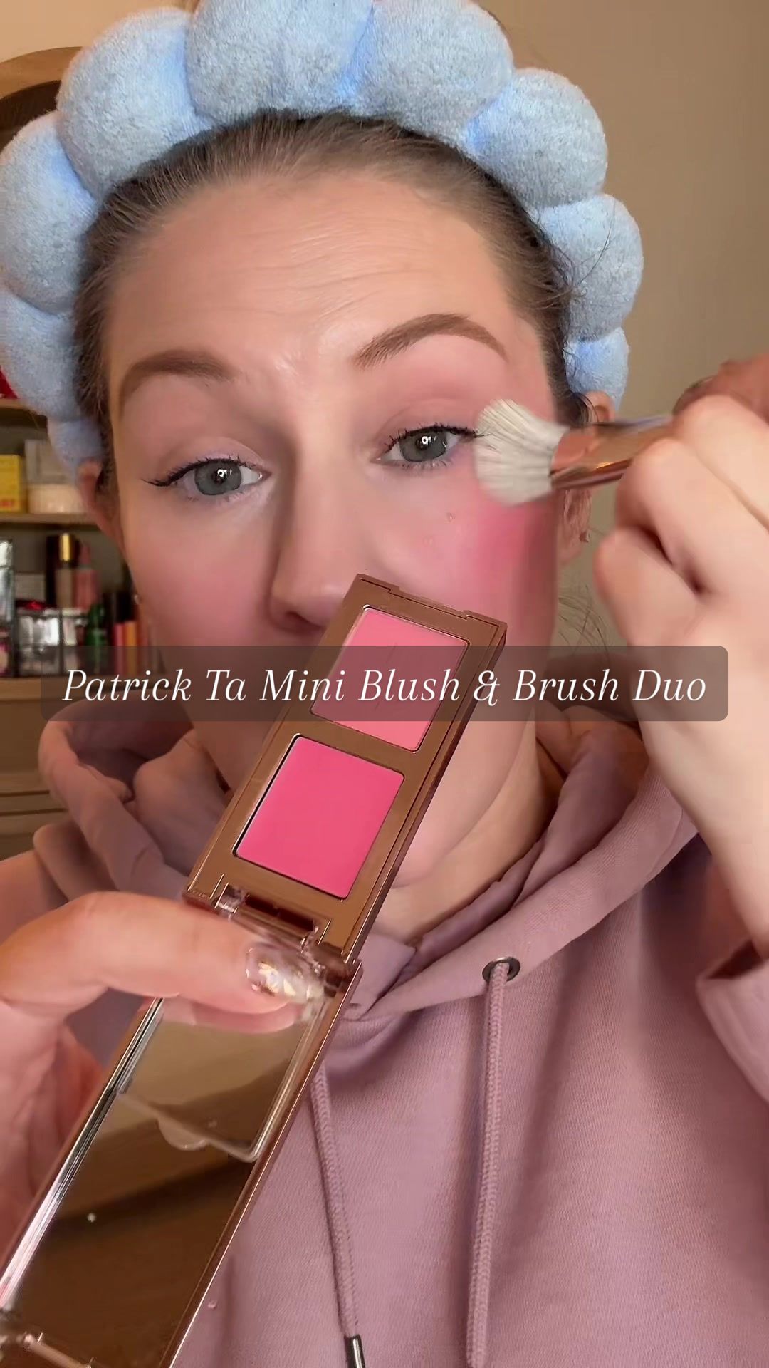 TikTok post by @itsabbyak for Patrick Ta. Caption reads: This is a real find! @Patrick Ta Beauty #blushes....