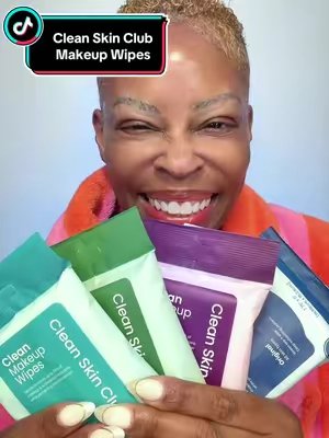TikTok post by @rancobeauty for Clean Skin Club. Caption reads: [...] face wipes are created equal 👀 and Clean....