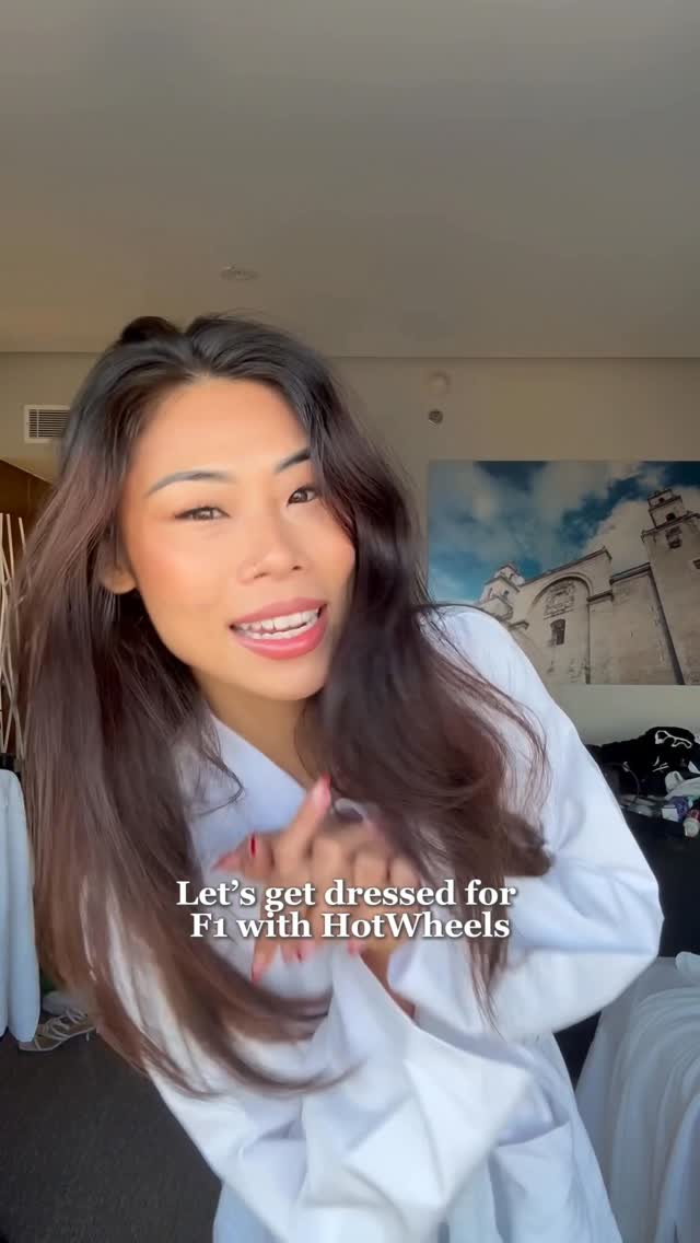 Instagram post by @ntrannnnn for Hot Wheels. Caption reads: Ready for today’s race!! 🏁 with....