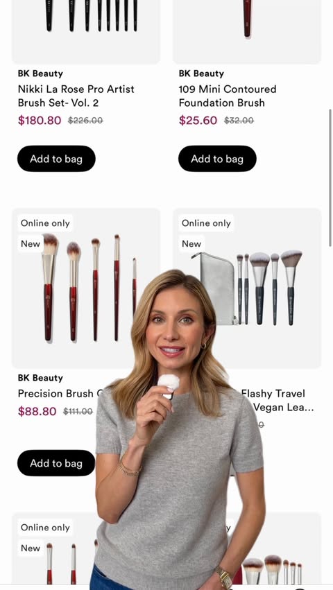 Instagram post by @lisajmakeup for BK Beauty. Caption reads: DID YOU HEAR THE NEWS?! BK Beauty is now available....