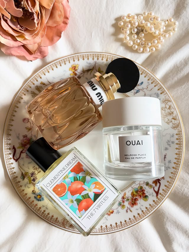 Instagram post by @alittleskincarelove for The 7 Virtues. Caption reads: [...] @miumiu Miutine (gifted) @the7virtues....