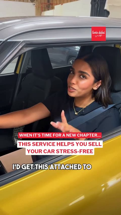 Instagram post by @sellanycar for Lovin Dubai. Caption reads: Selling your car doesn’t have to feel like a....