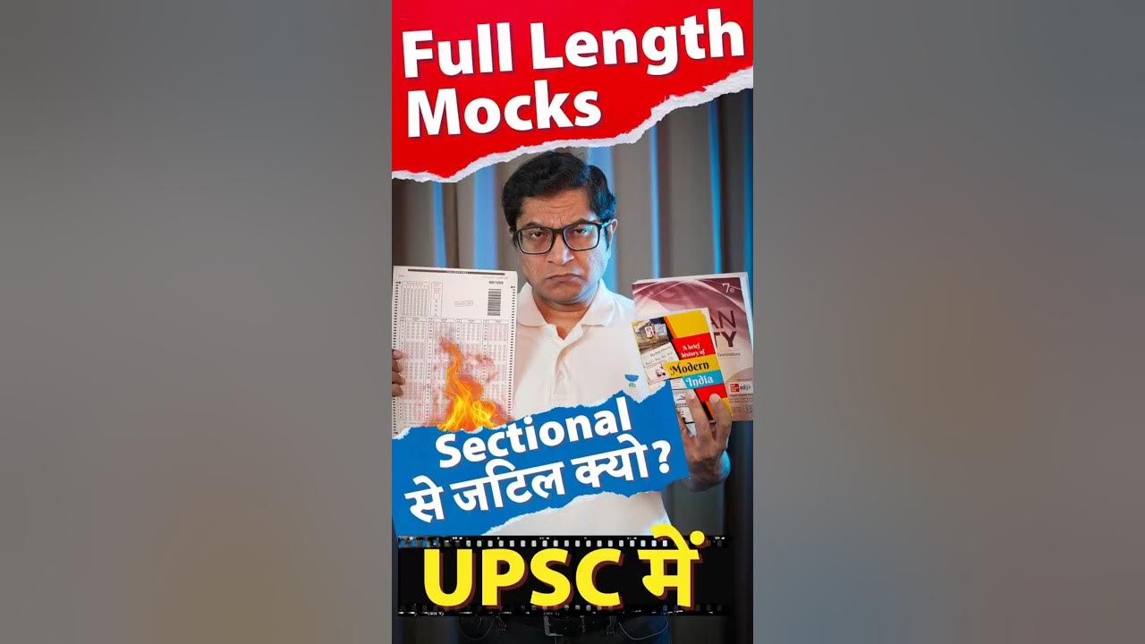 YouTube post by @upscunstoppables for Unacademy. Caption reads: Sectional Test vs Real UPSC Prelims: Biggest....
