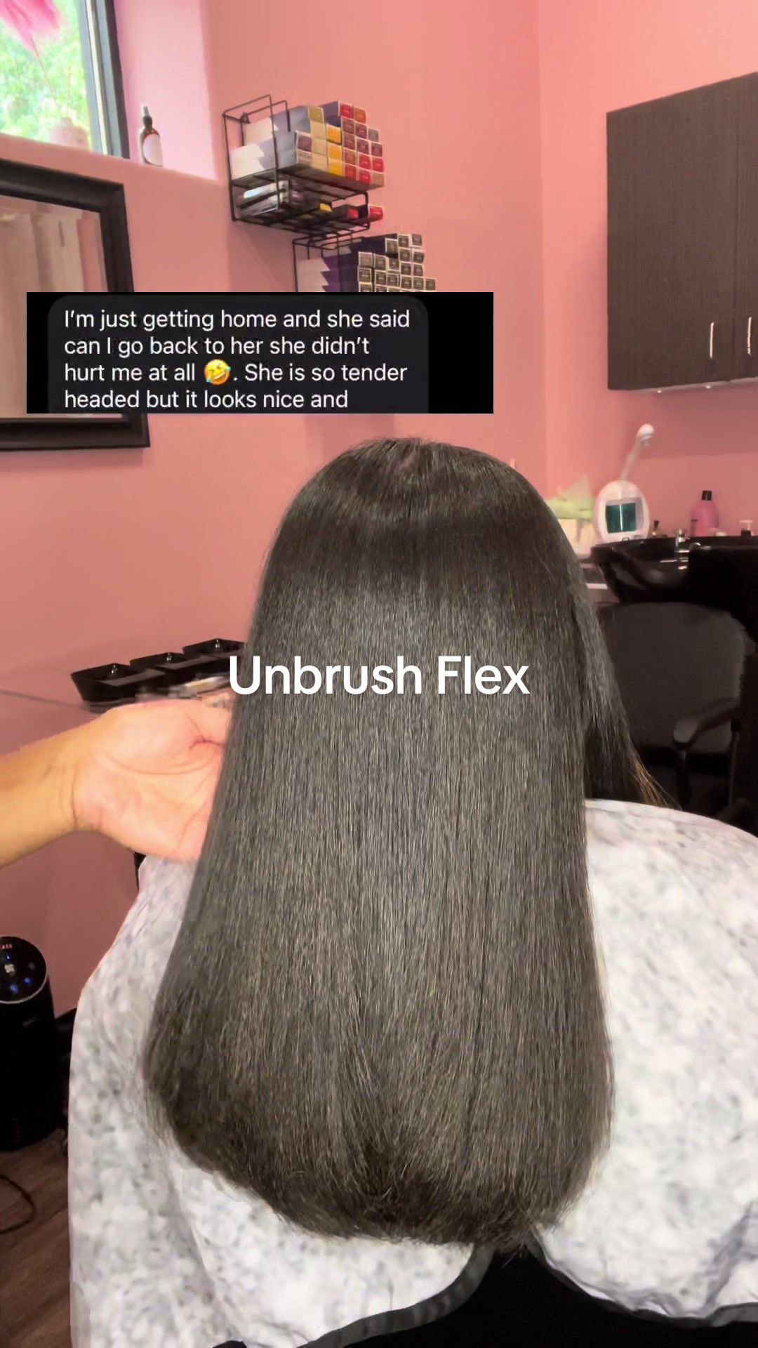 TikTok post by @lovely_lavishh for FHI Heat. Caption reads: [...] hair not detangled, but the @FHI HEAT....