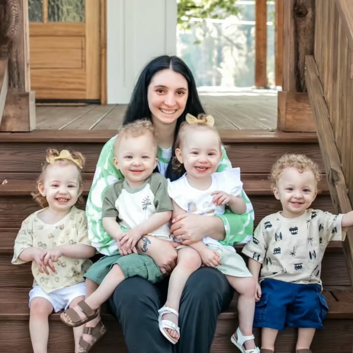 Instagram post by @hannah_cmack for Gerber Childrenswear. Caption reads: Loving every minute of this season of life with....