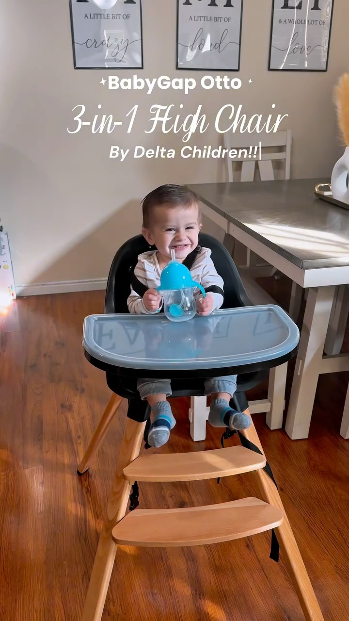 Instagram post by @arybindrup for Delta Children. Caption reads: From baby’s first bites to big kid meals, the Otto....