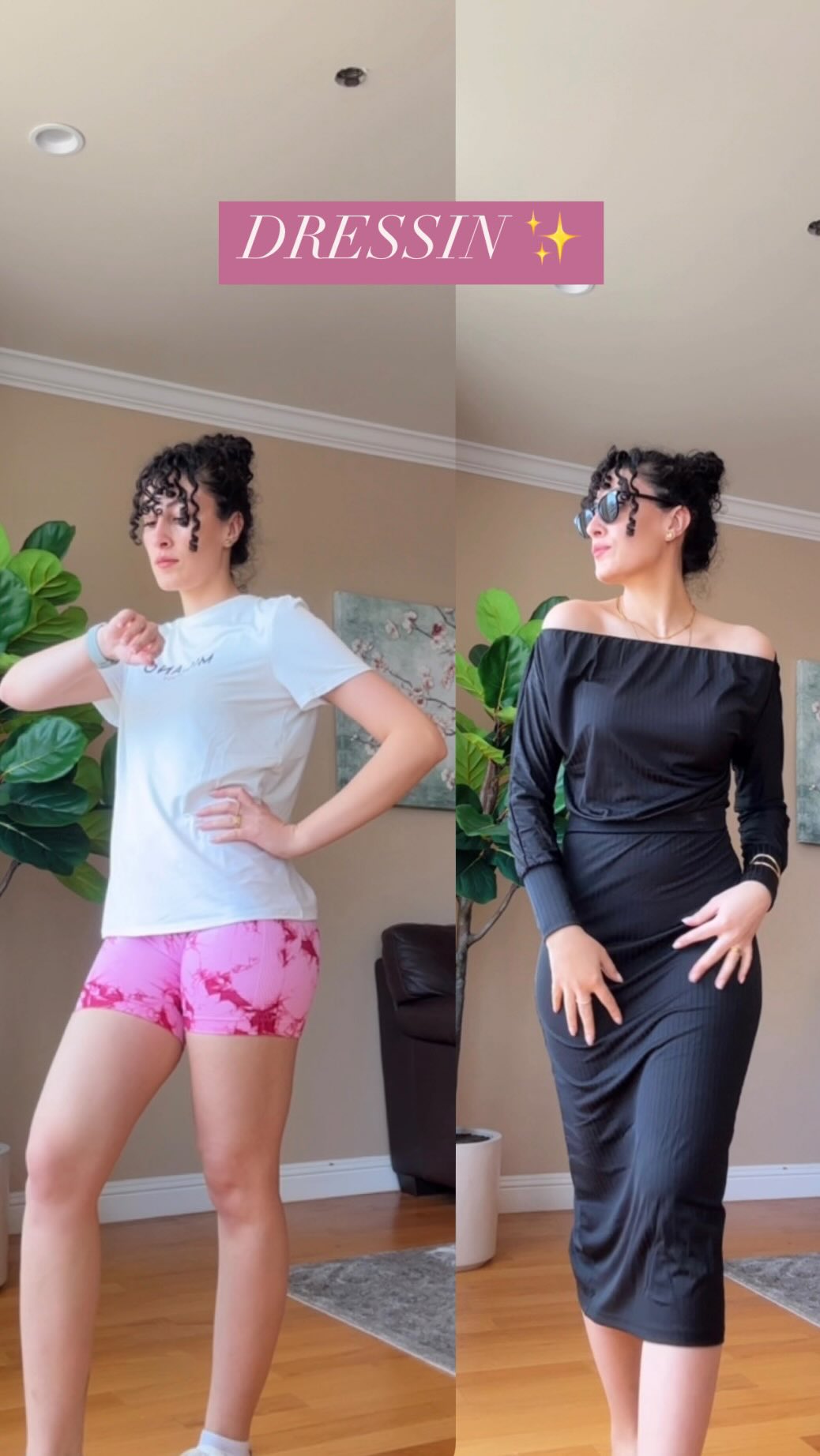 Instagram post by @haileykubraatasoy for Dressin. Caption reads: #ad
From home to the gym, and straight to a chic....