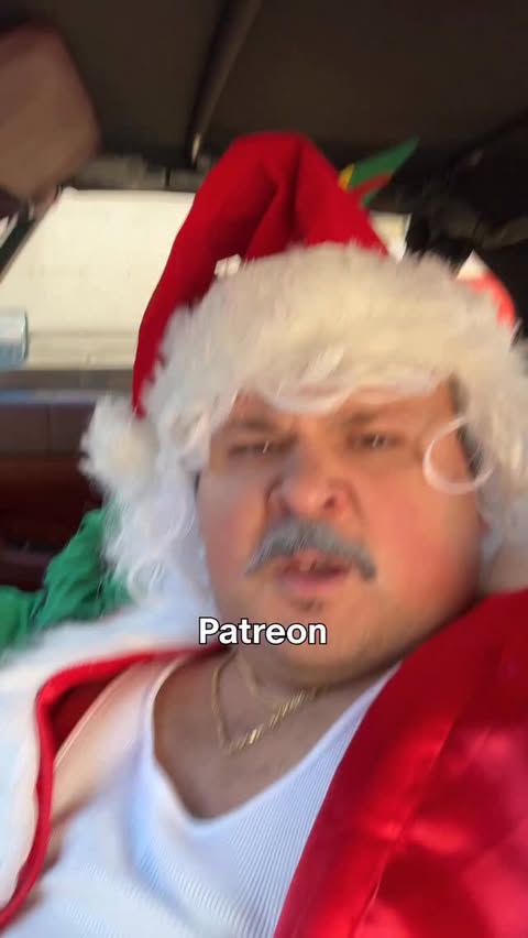 Instagram post by @danielthrasher for Patreon. Caption reads: SANTA HATES PATREON #patreonpartner....