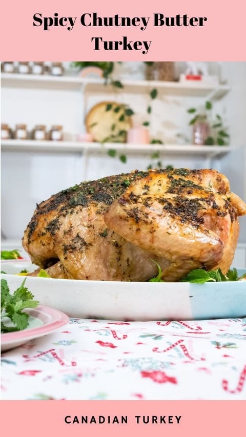 Instagram post by @pinkchai for Canadian Turkey. Caption reads: [...] this year? My spicy chutney butter....