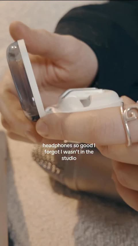 Instagram post by @whereskhaila for Samsung. Caption reads: the Samsung Galaxy Buds4 Pro just unlocked my....