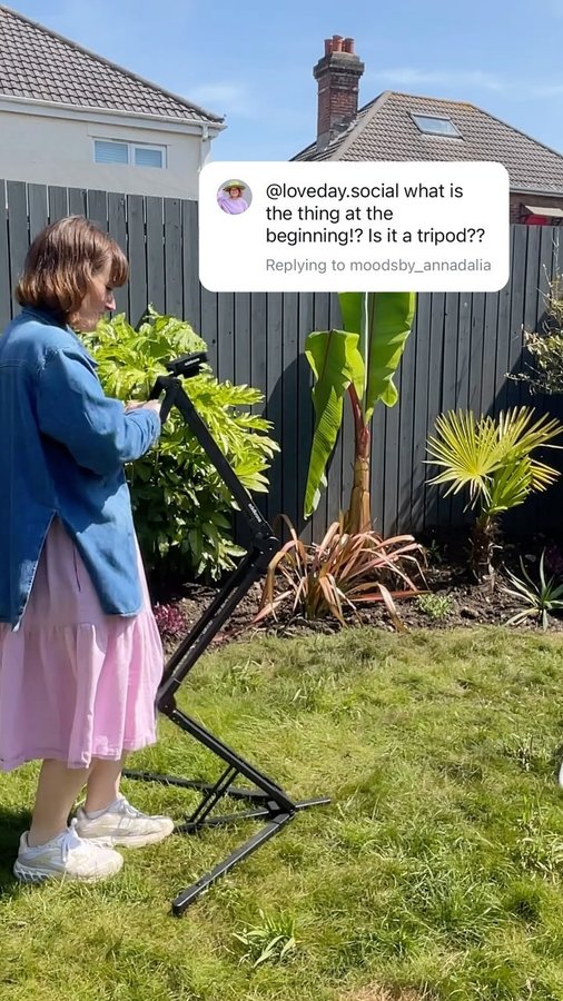 Instagram post by @loveday.social for Edelkrone. Caption reads: Why I love it 👇

#ad I would never recommend....