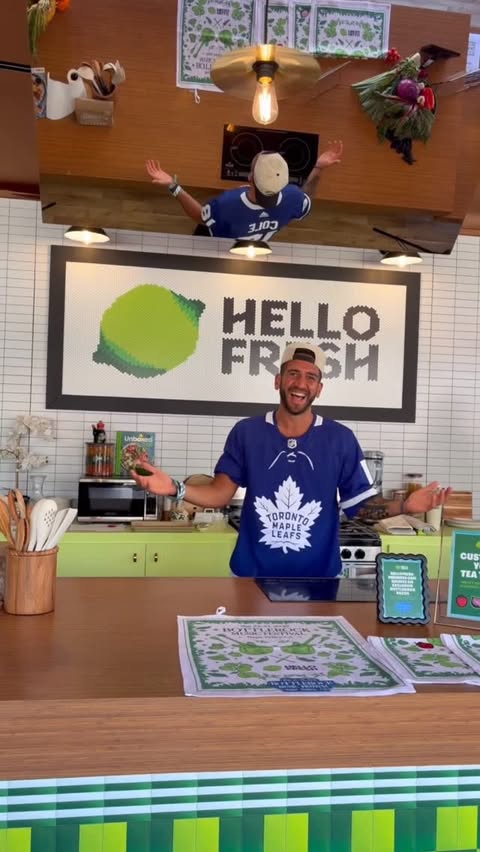 Instagram post by @aryahungry_ for HelloFresh US. Caption reads: @hellofresh Thanks for having me. What an amazing....