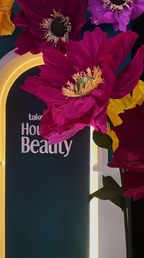 Instagram post by @samkhele.za for Absa Group. Caption reads: here to be me: a glimpse into the world of beauty....